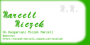marcell miczek business card
